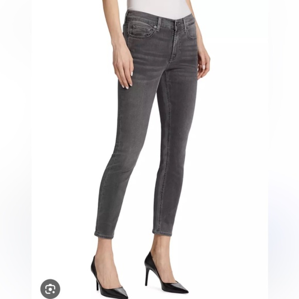 7 for all Mankind high waist ankle skinny jeans